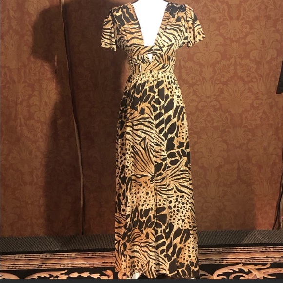 ⭐️NWT Novella Royale Harper Maxi Dress 
Leopard - Picture 2 of 6